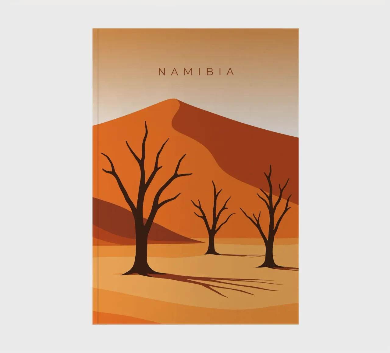 Namibia notebook by minimalist designs
