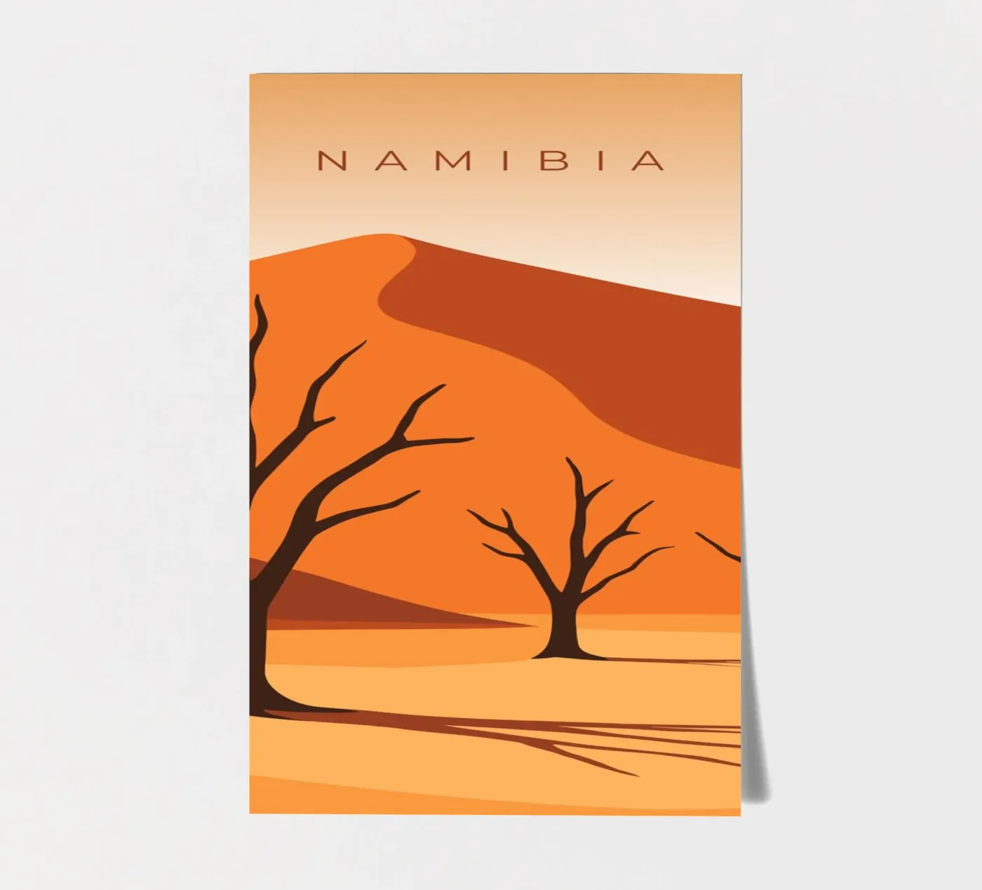 Namibia Stickerbogen von minimalist designs