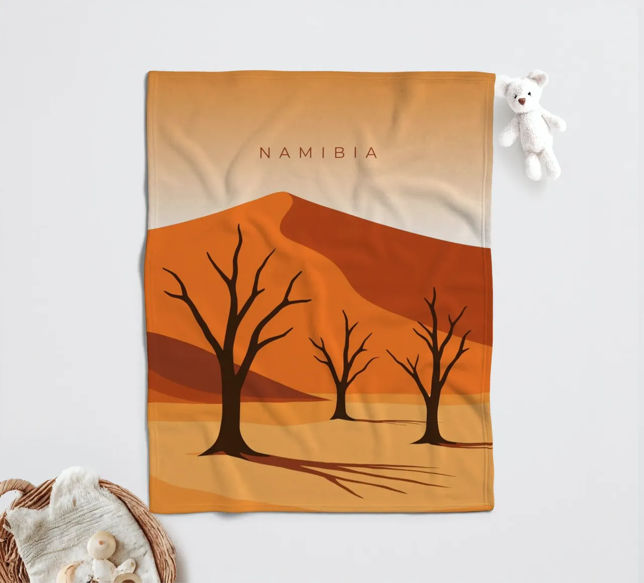 Namibia coperta in pile da minimalist designs