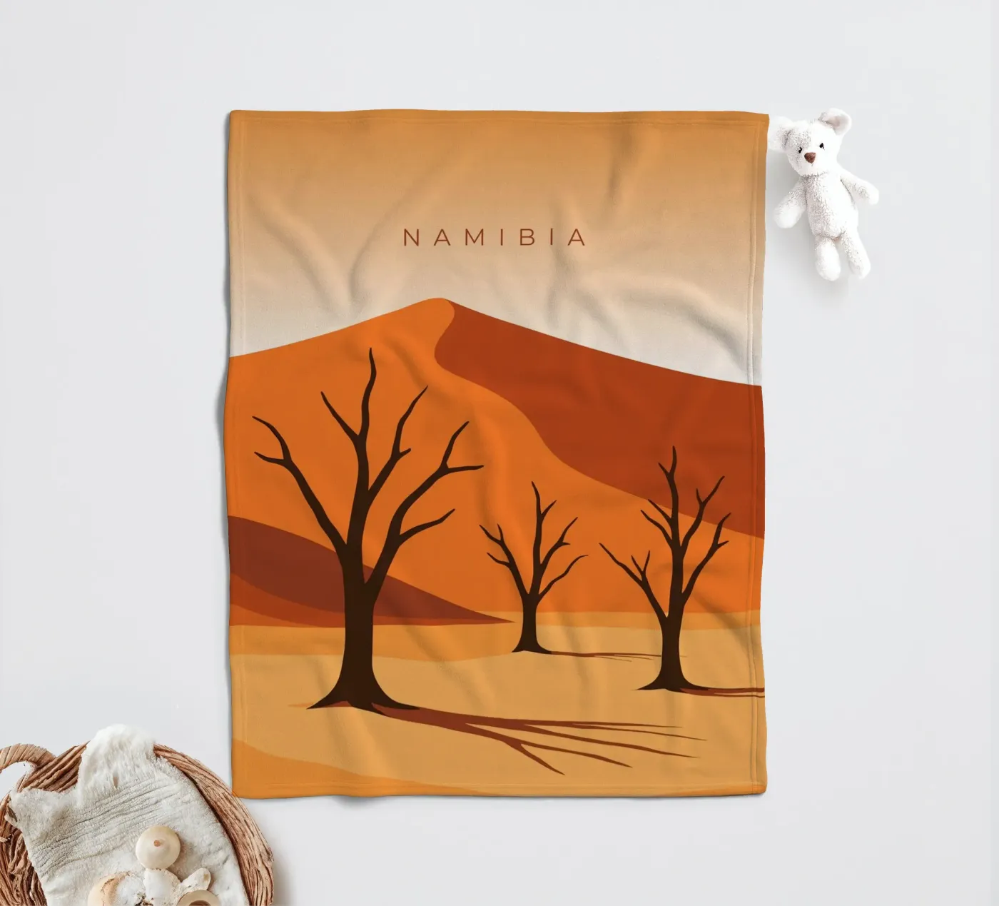 Namibia coperta in pile da minimalist designs