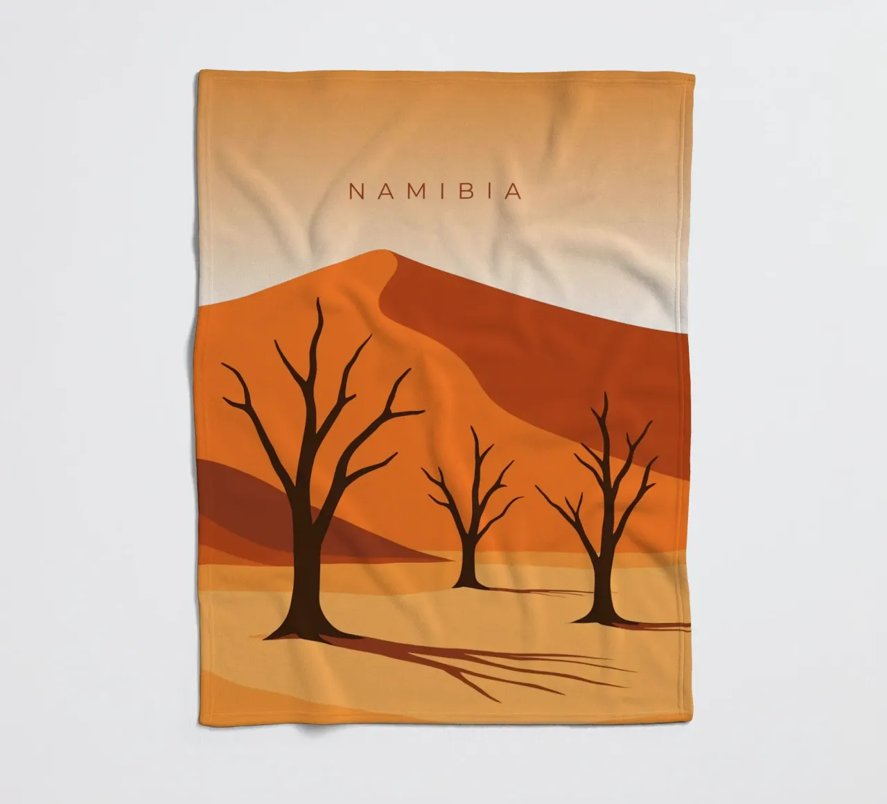 Namibia coperta in pile da minimalist designs