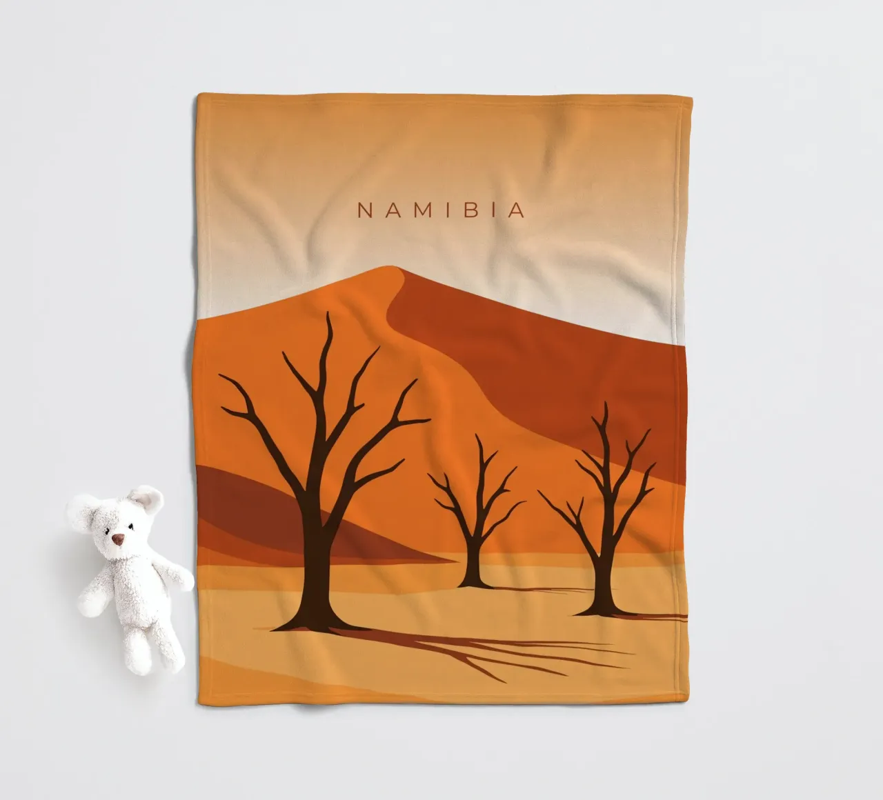 Namibia coperta in pile da minimalist designs