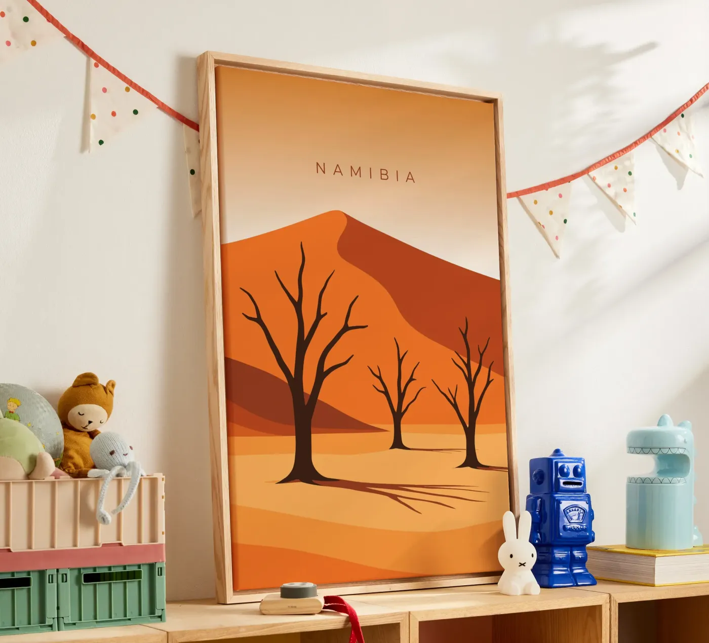 Namibia Leinwand von minimalist designs