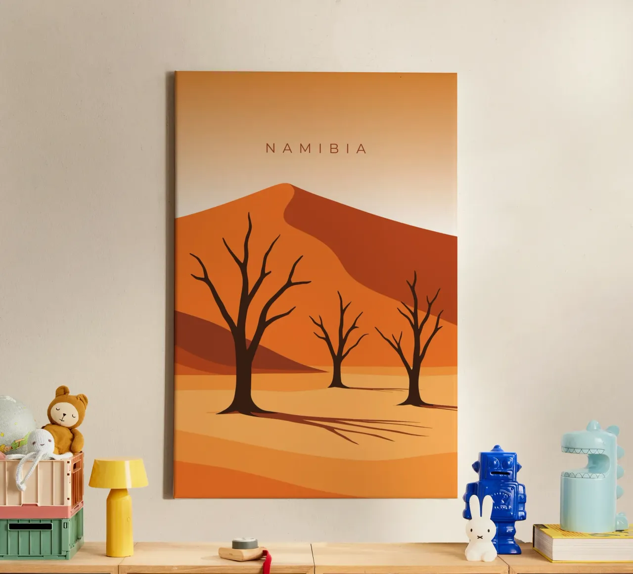 Namibia Leinwand von minimalist designs