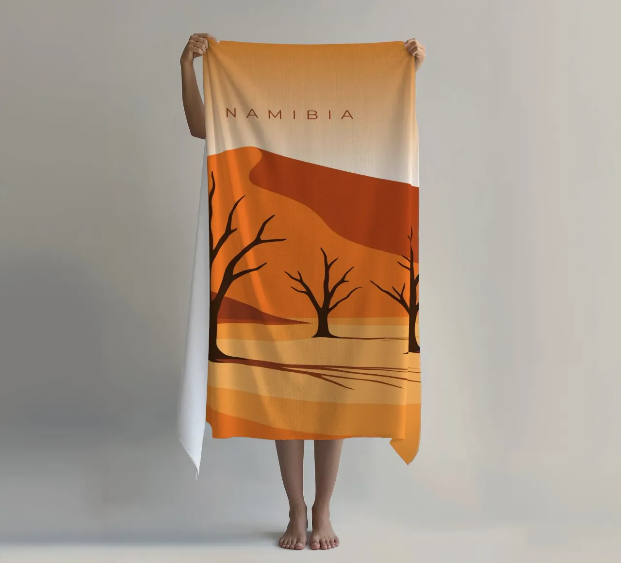 Namibia Strandtuch von minimalist designs