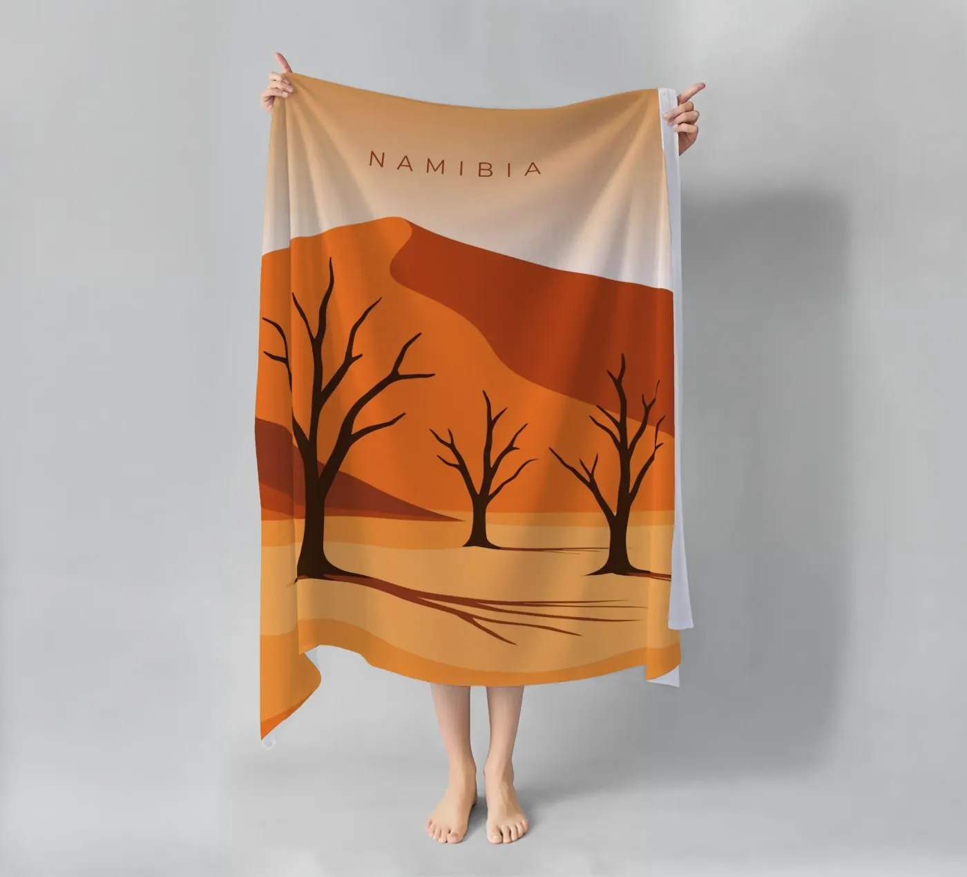Namibia Strandtuch von minimalist designs