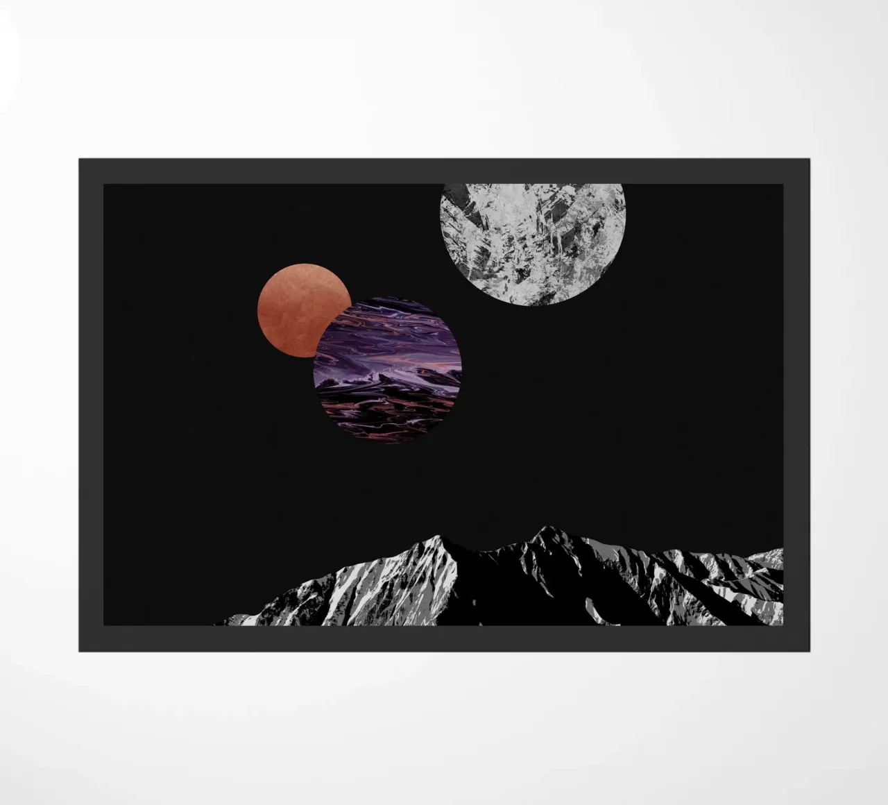 Space I doormat by Orara Studio