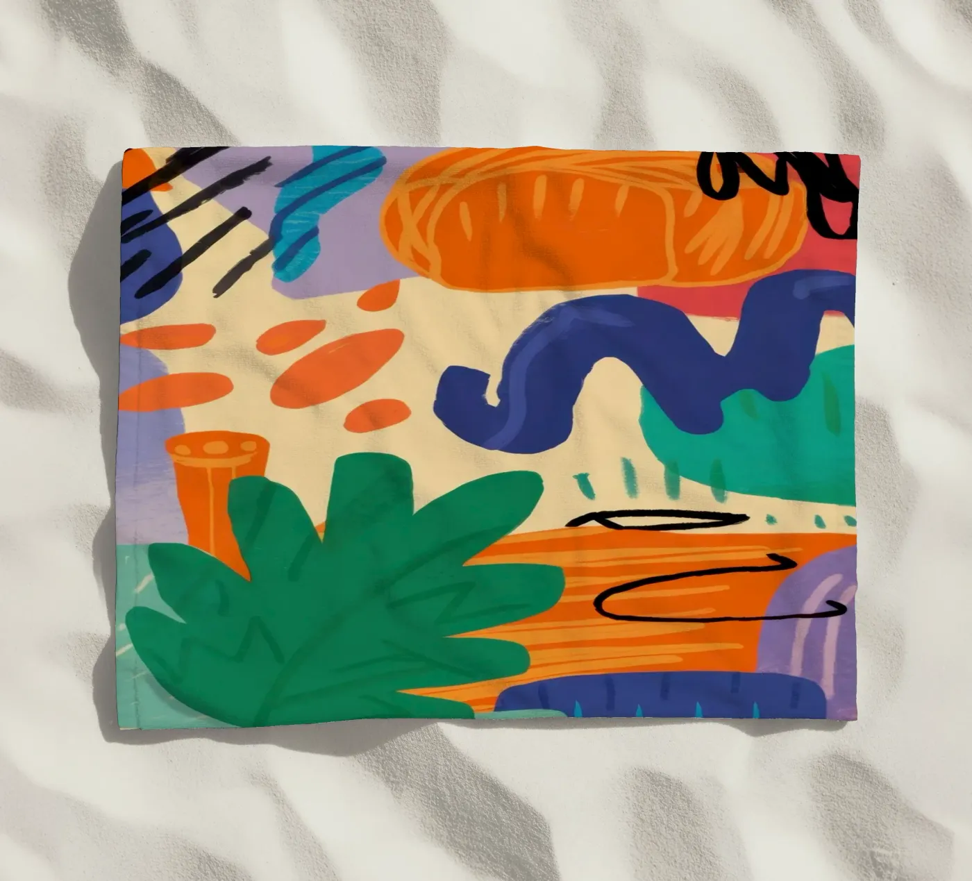 Playful Abstract Scribbles telo mare da Solace Light