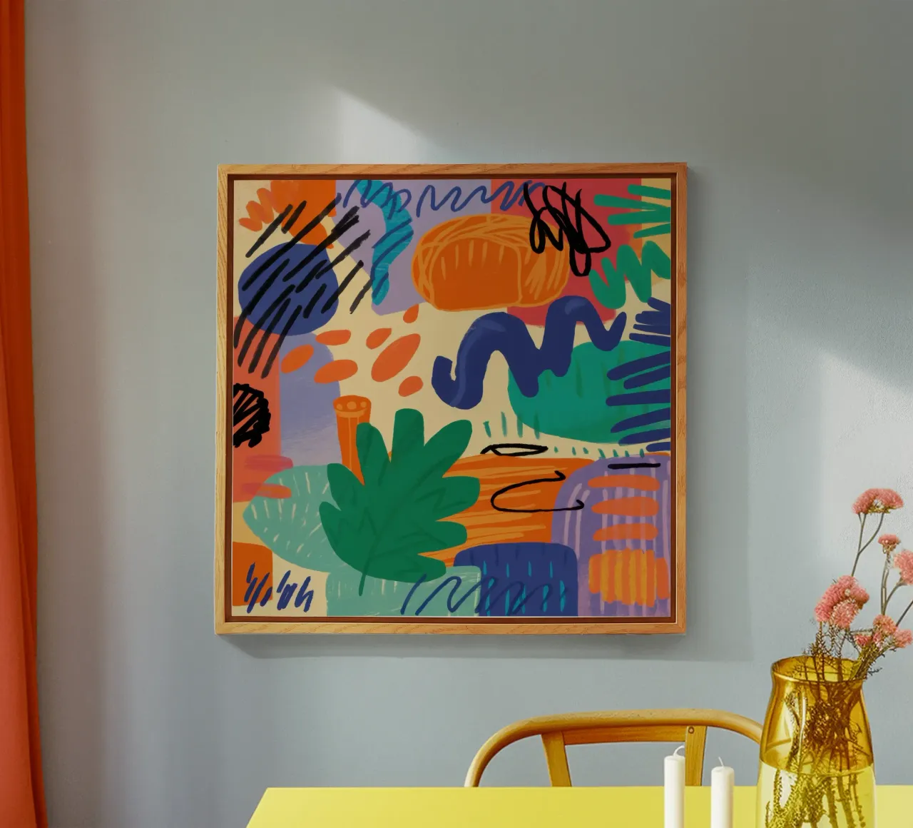 Scarabocchi astratti e giocosi plexiglass da Solace Light