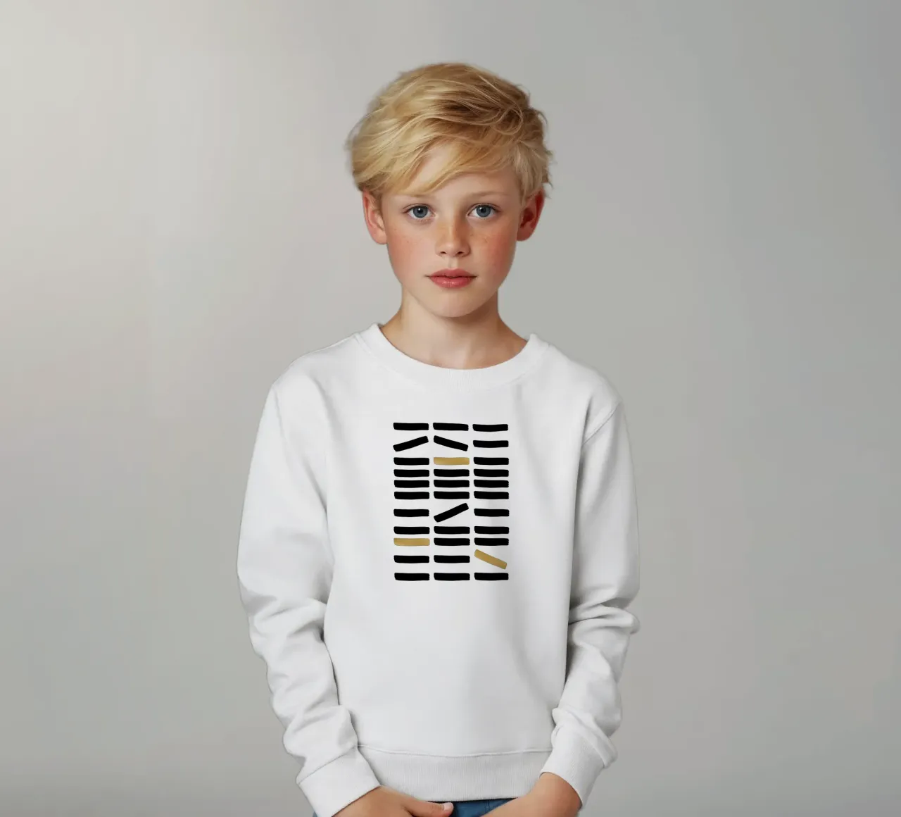 Astratto nero e oro felpa bambino da Orara Studio