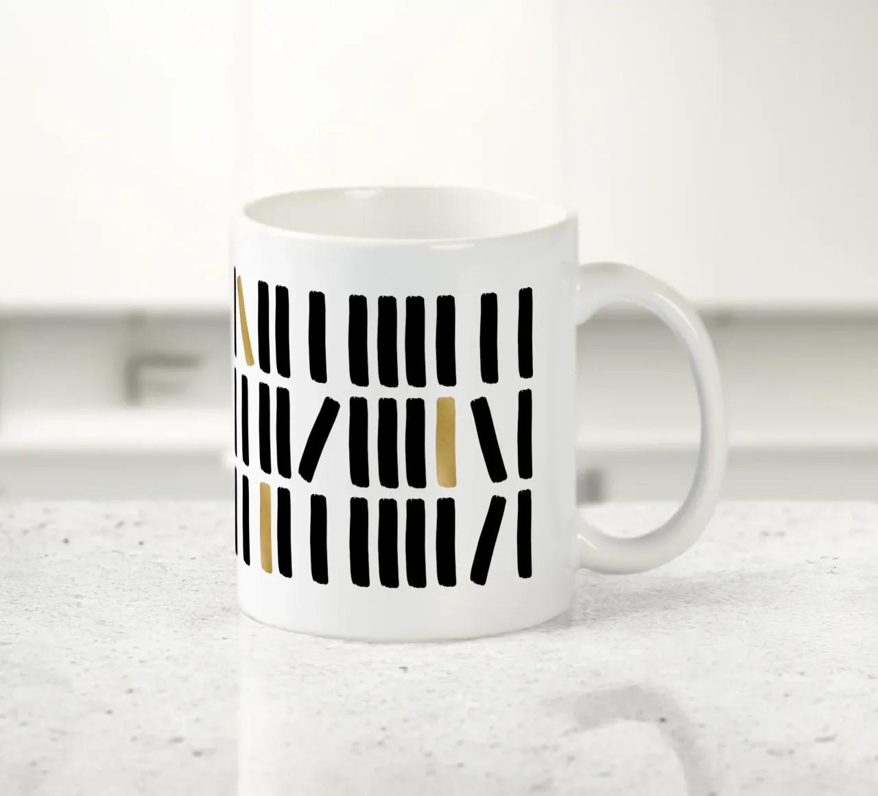 Astratto nero e oro tazza in ceramica da Orara Studio