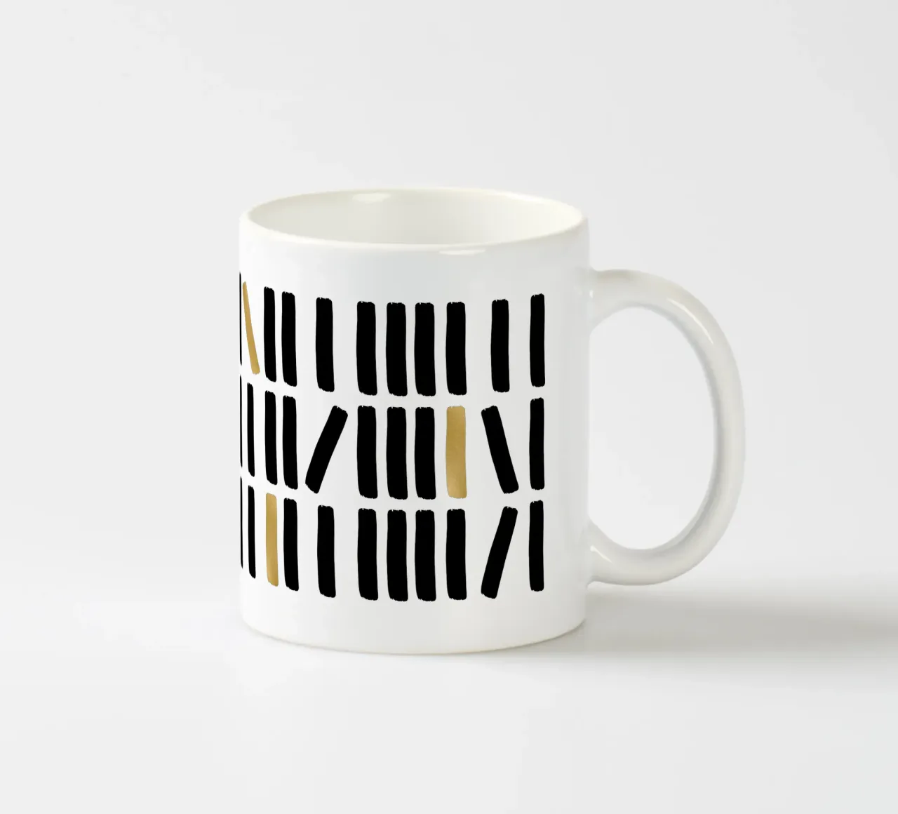Astratto nero e oro tazza in ceramica da Orara Studio