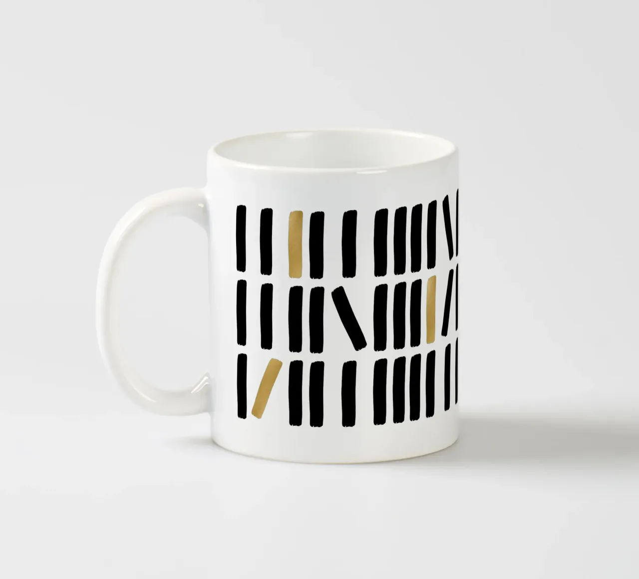 Astratto nero e oro tazza in ceramica da Orara Studio