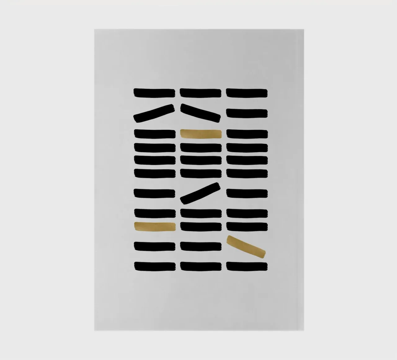 Black & Gold Abstract notebook by Orara Studio