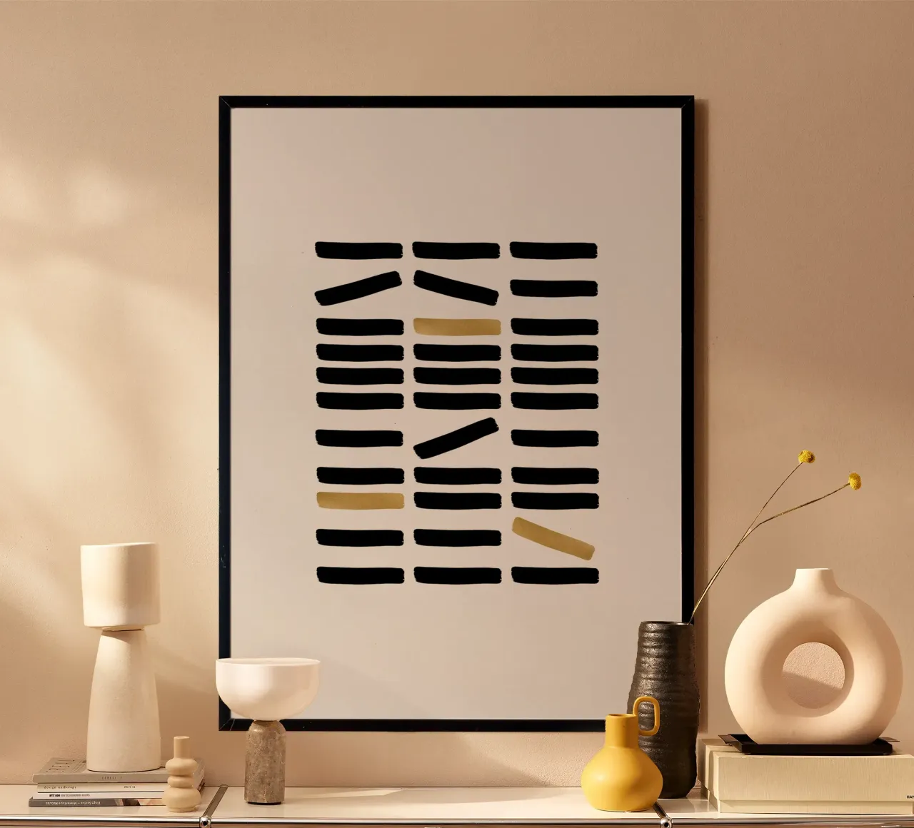 Astratto nero e oro carta hahnemühle da Orara Studio