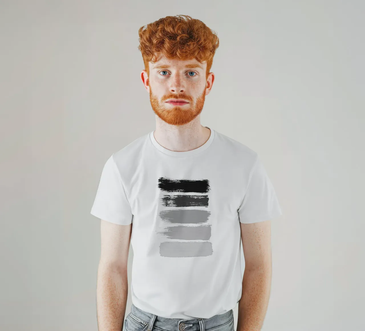 Strisce bianche e nere t-shirt da Orara Studio