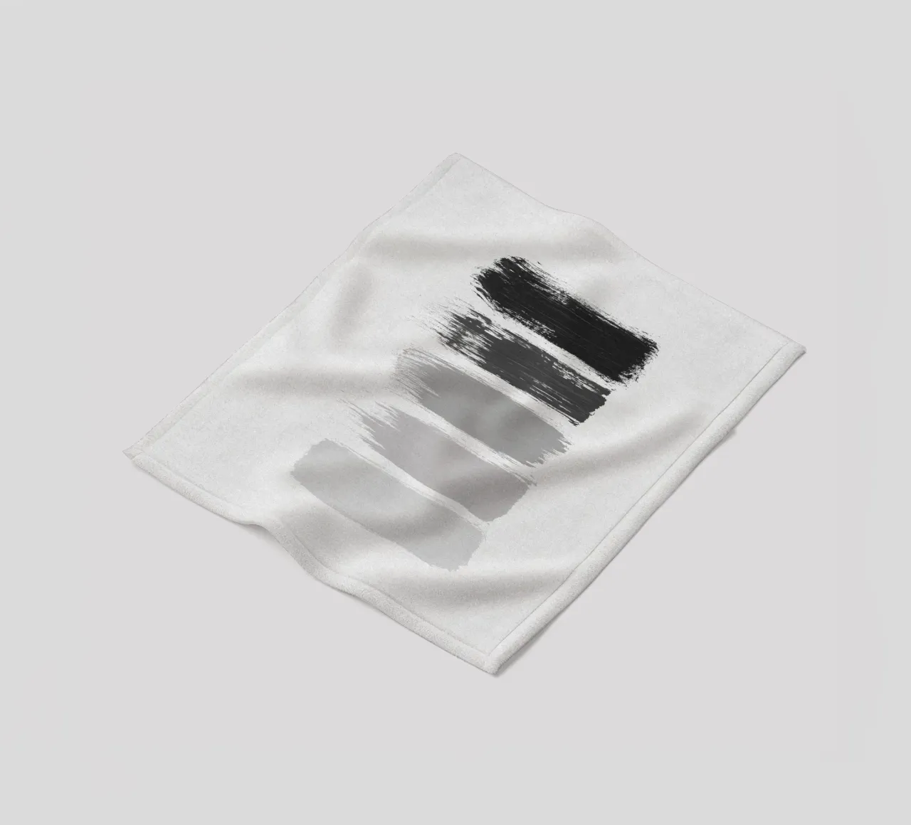 Strisce bianche e nere coperta in pile da Orara Studio