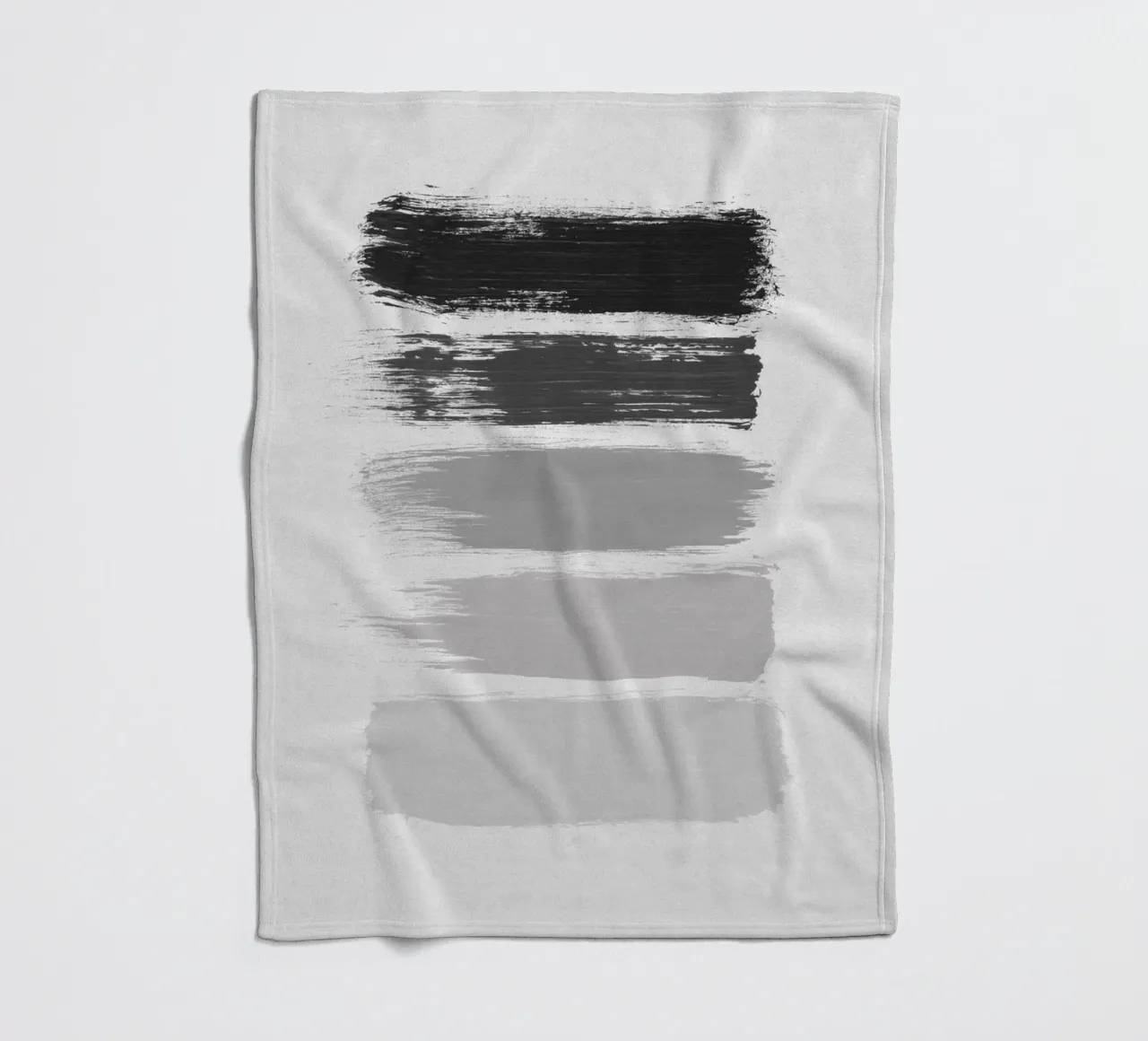 Strisce bianche e nere coperta in pile da Orara Studio