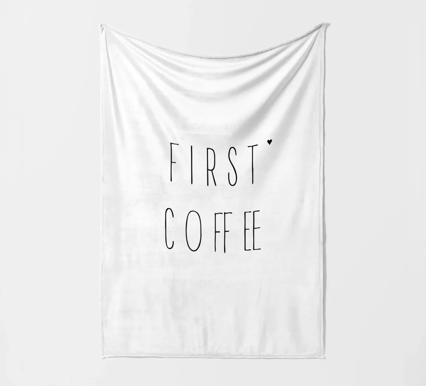 First coffee Fleecedecke von typolover