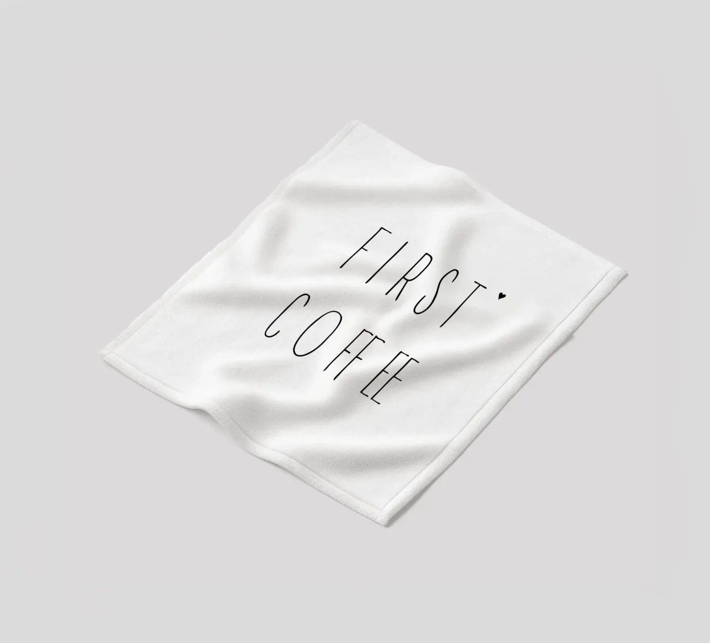 First coffee Fleecedecke von typolover