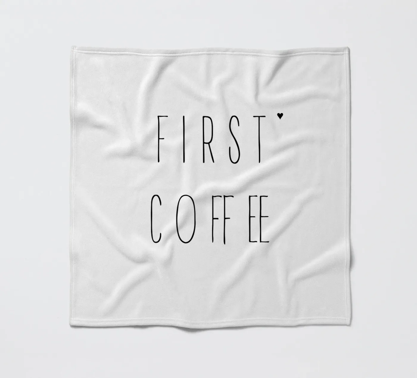 First coffee Fleecedecke von typolover
