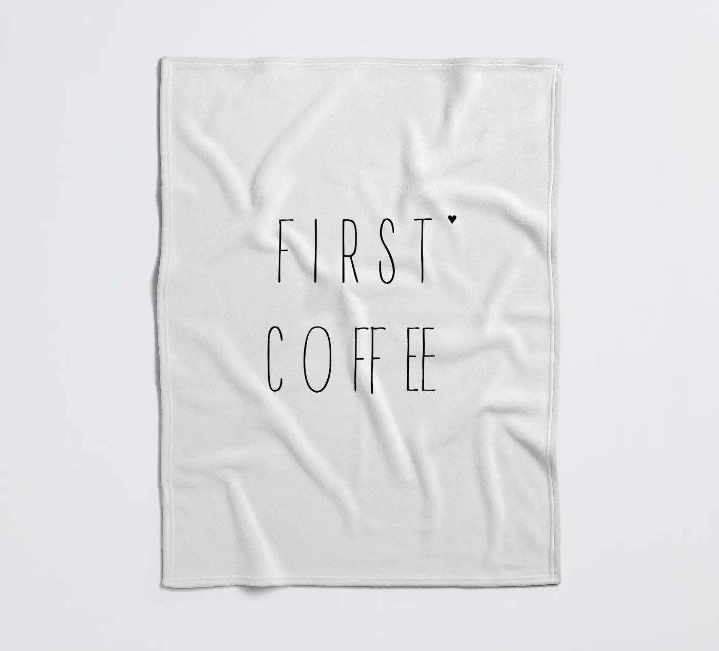 First coffee Fleecedecke von typolover