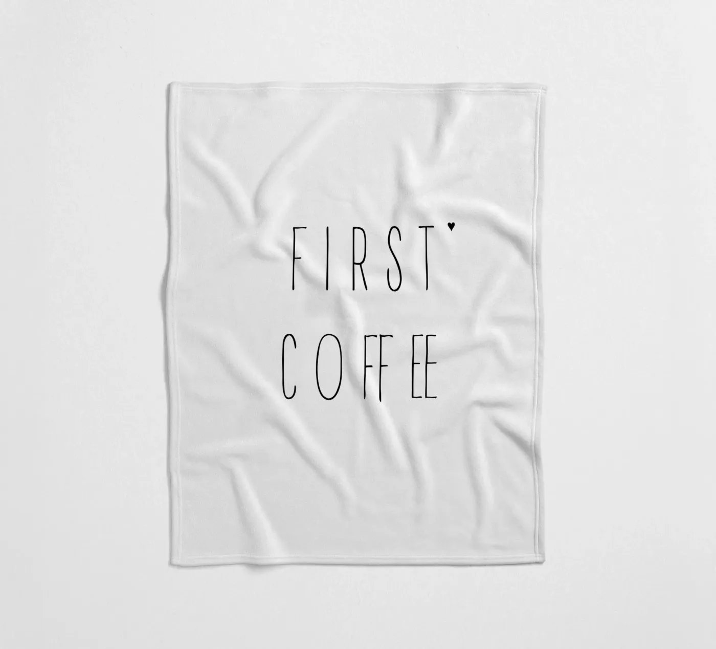 First coffee Fleecedecke von typolover