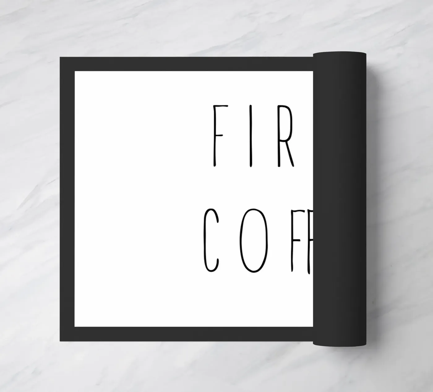 First coffee Fußmatte von typolover