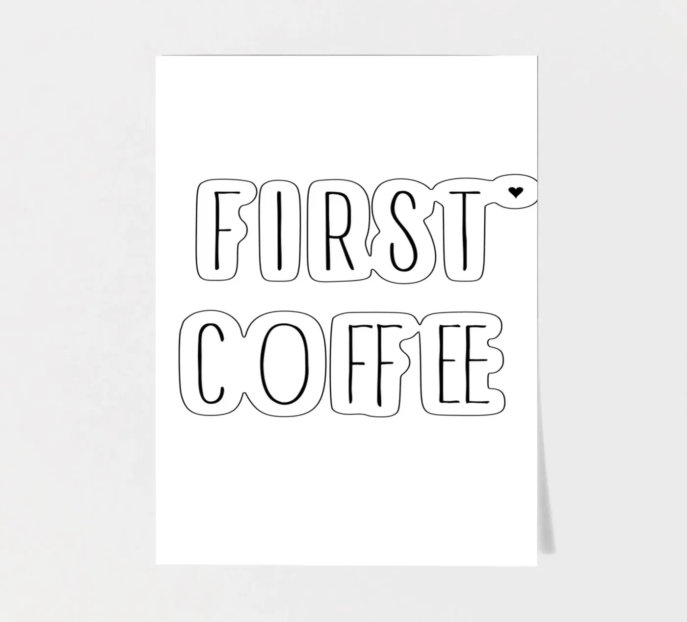 First coffee sticker sheet by typolover