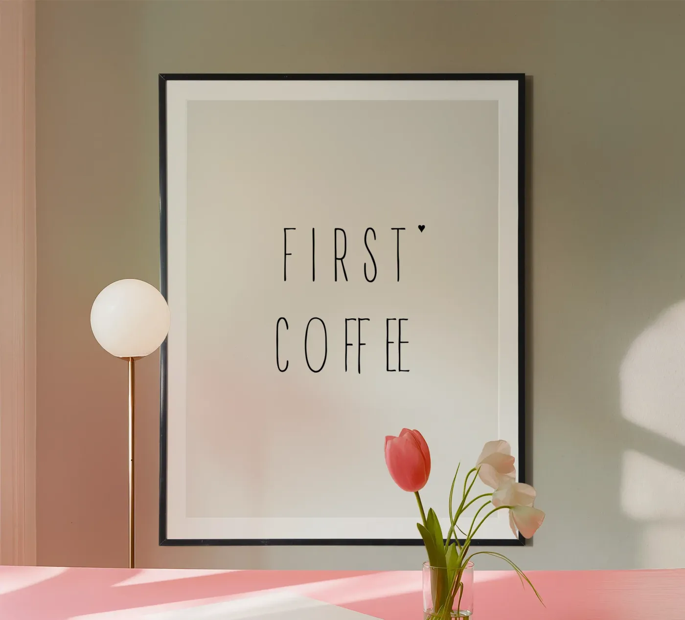 First coffee Poster von typolover
