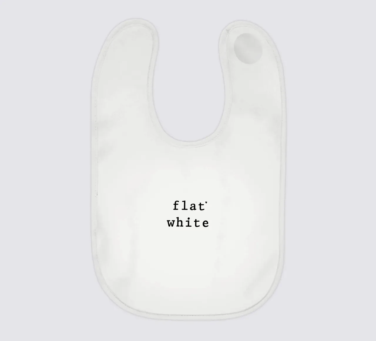 Flat white Babylätzchen von typolover