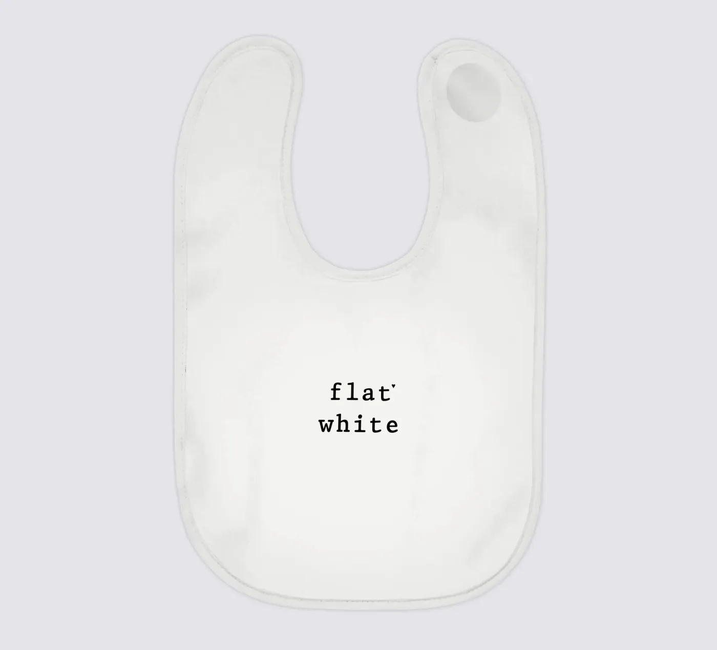 Flat white bavaglino da typolover