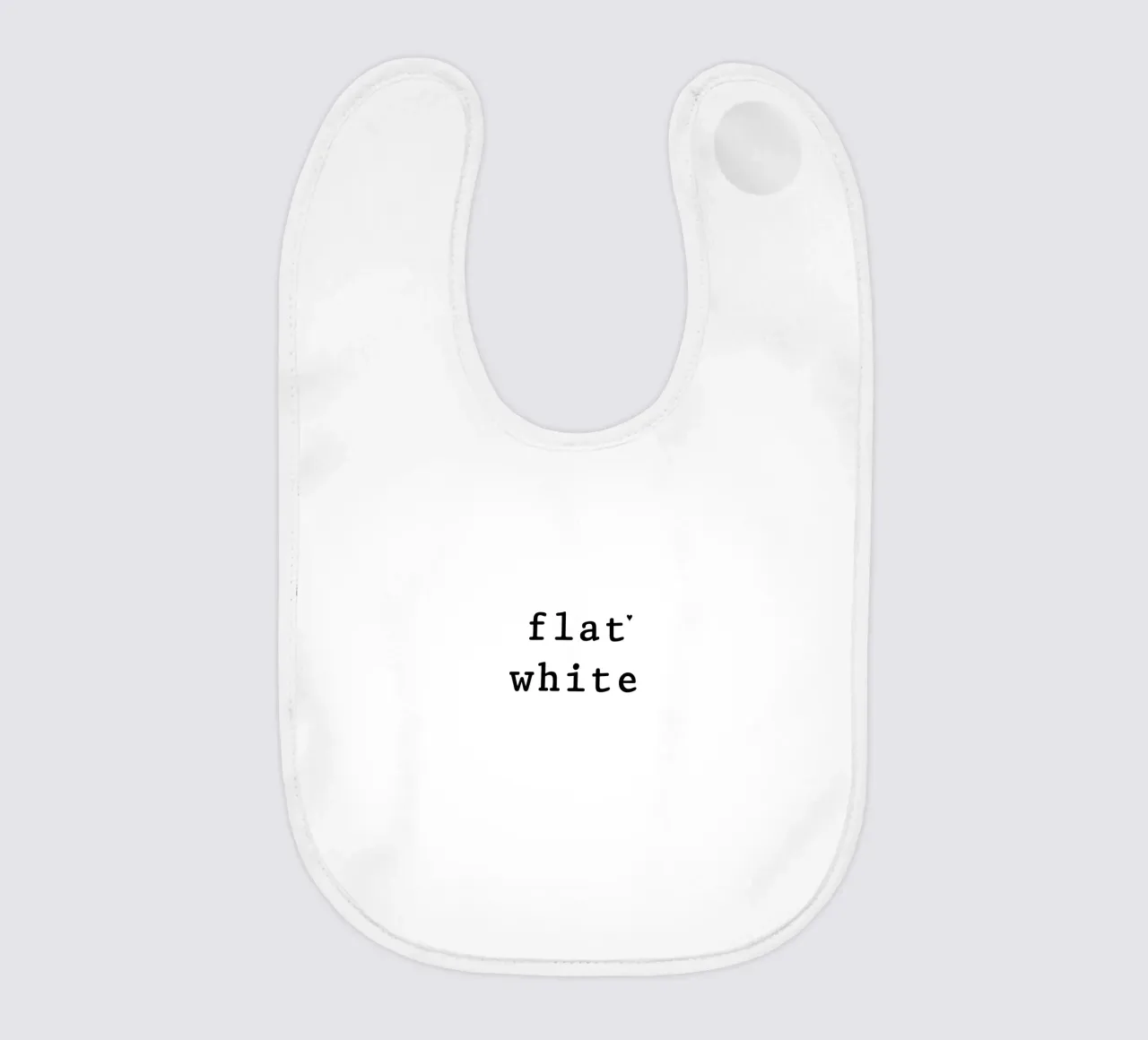 Flat white Babylätzchen von typolover