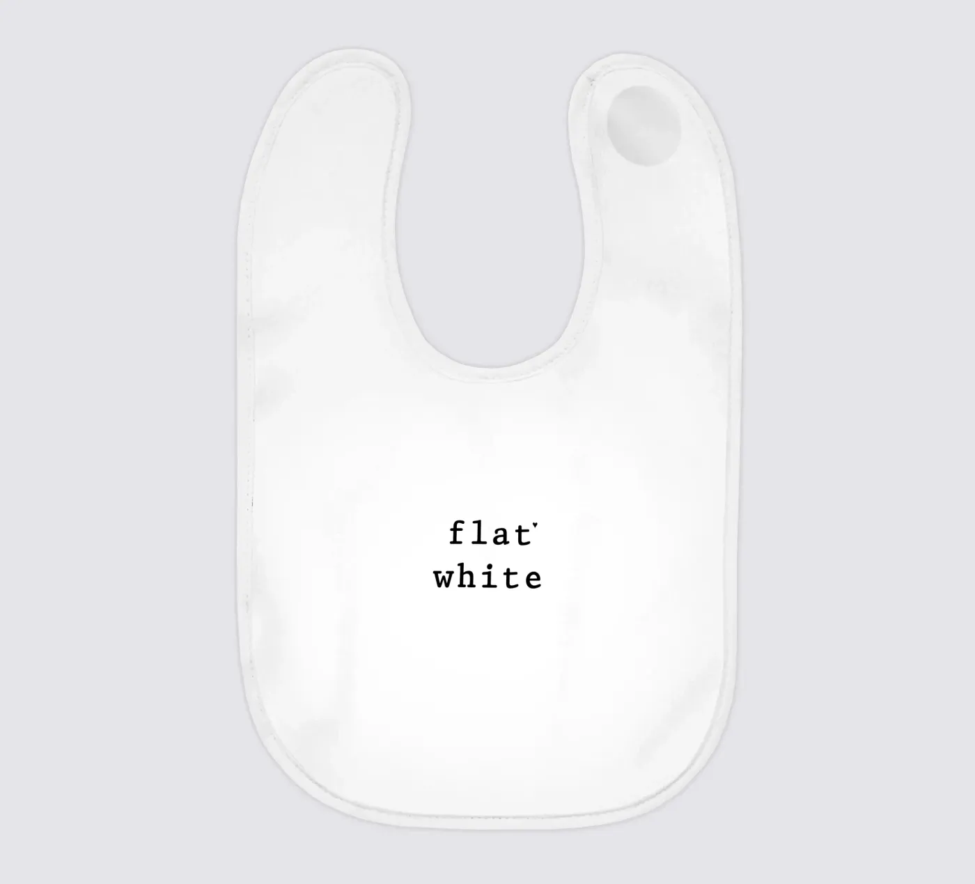 Flat white bavaglino da typolover