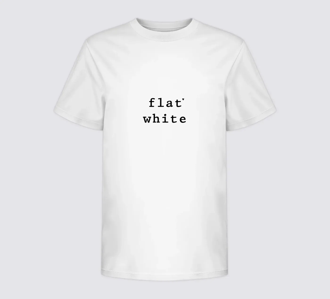 Flat white Kinder T-Shirt von typolover