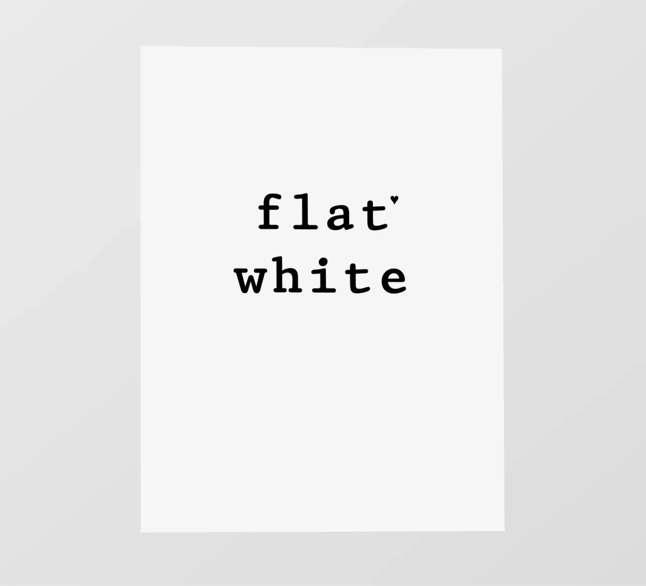 Flat white pellicola backlit da typolover