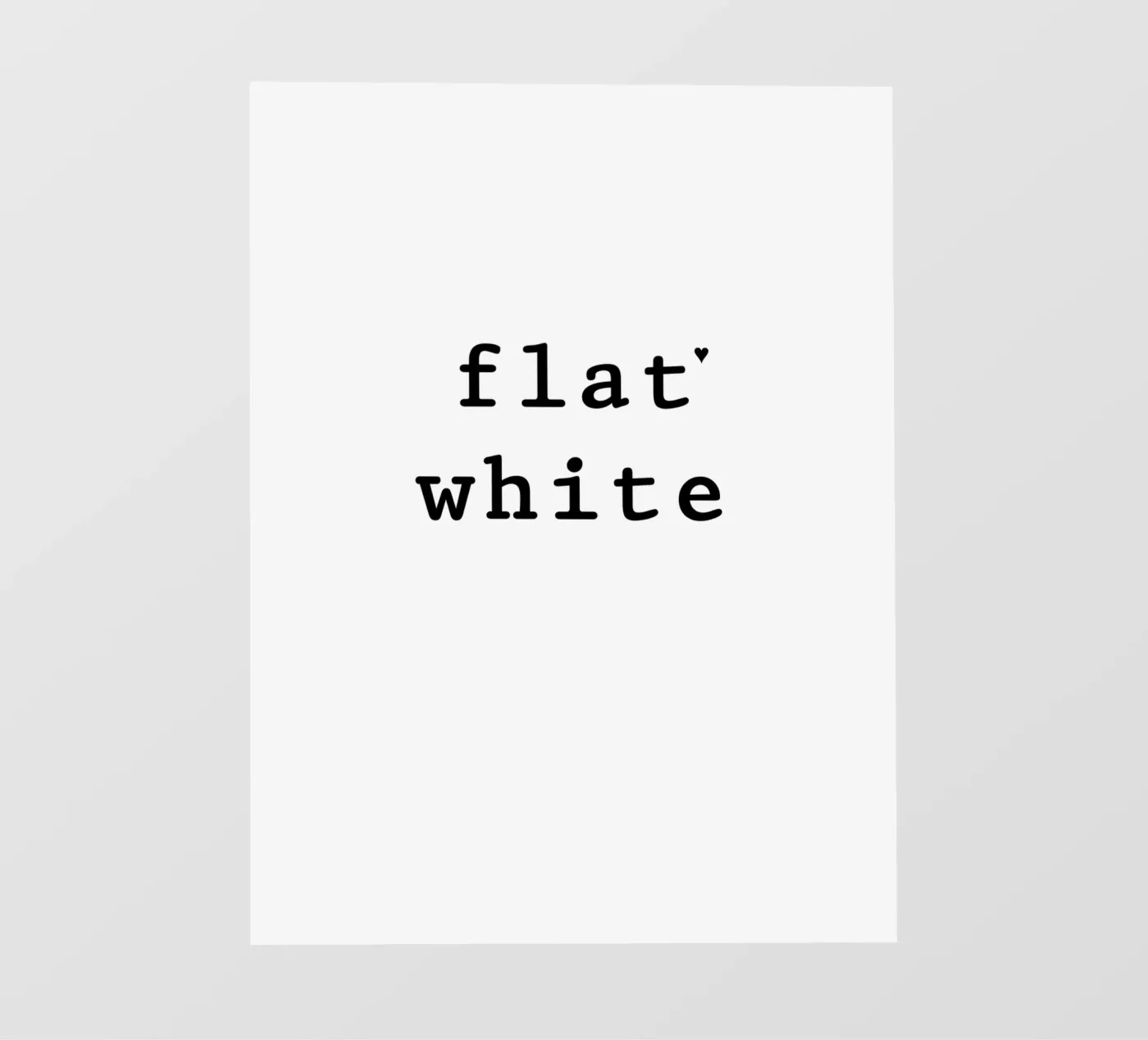 Flat white carta da parati fotografica da typolover