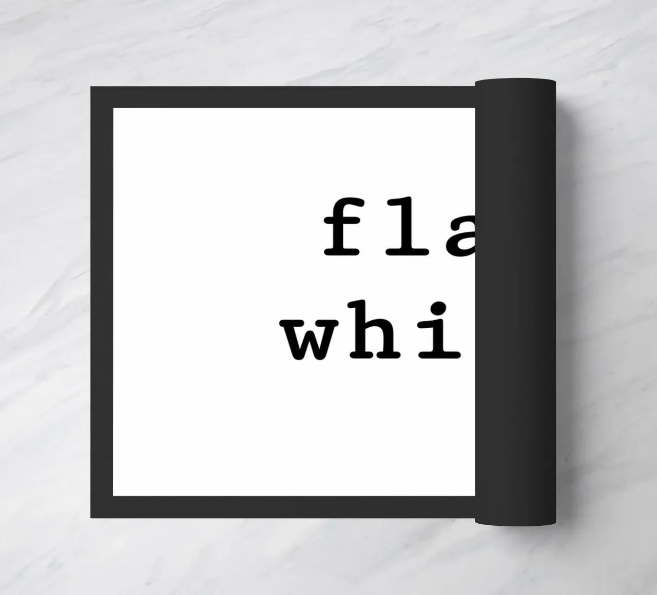 Flat white doormat by typolover