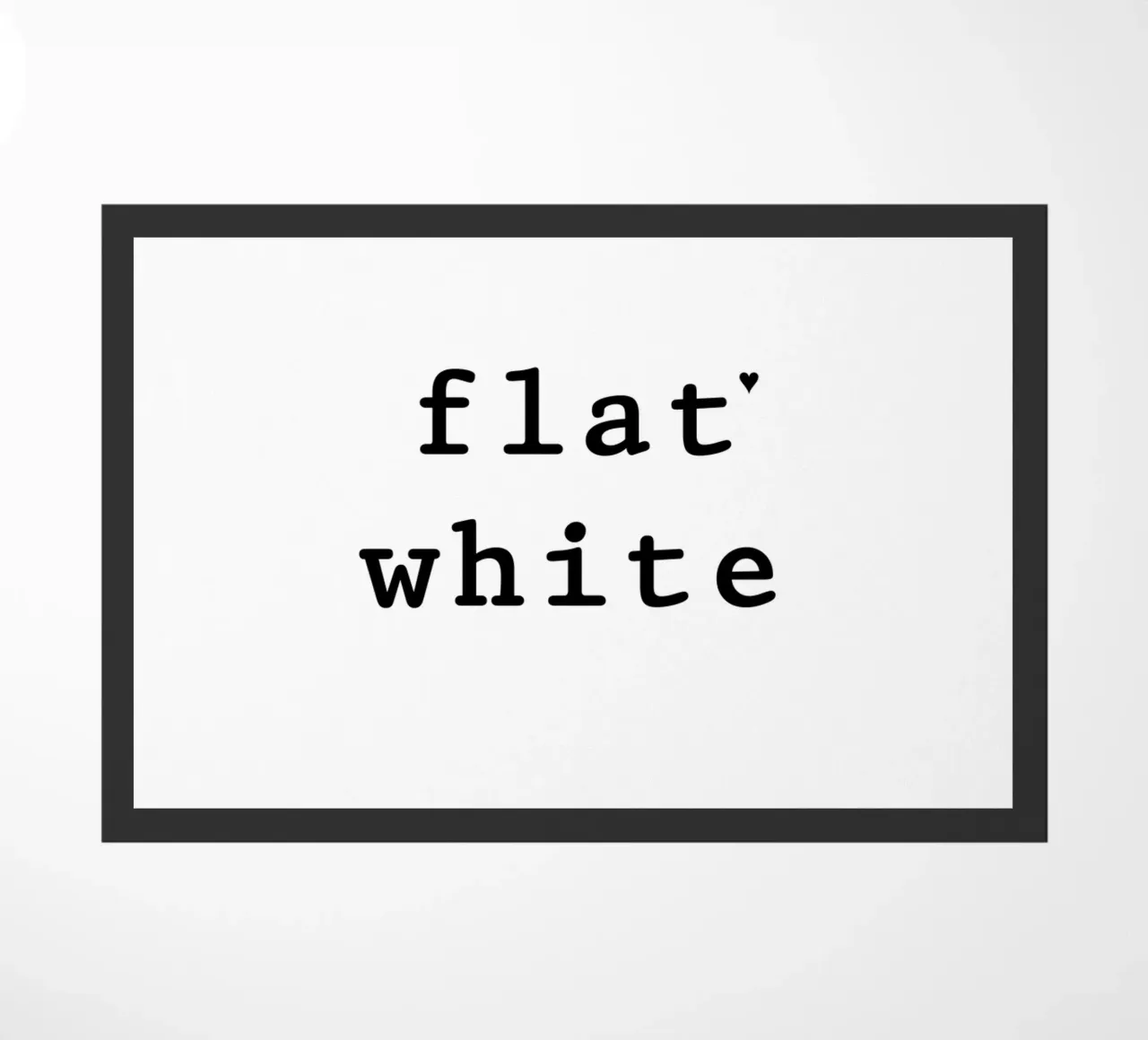 Flat white doormat by typolover