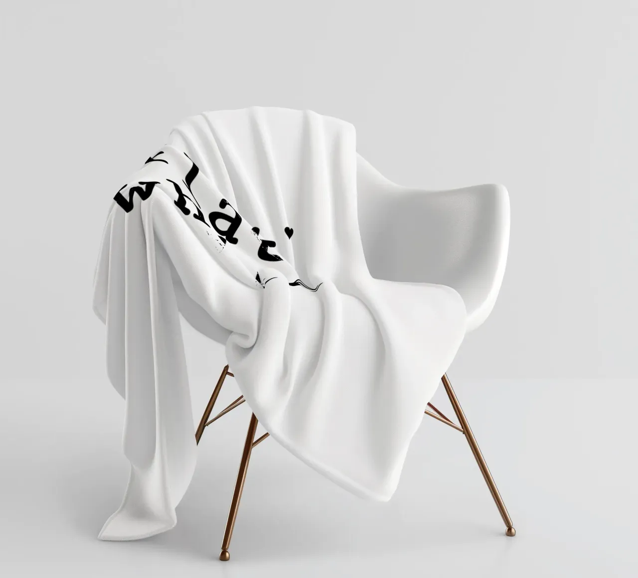 Flat white Fleecedecke von typolover