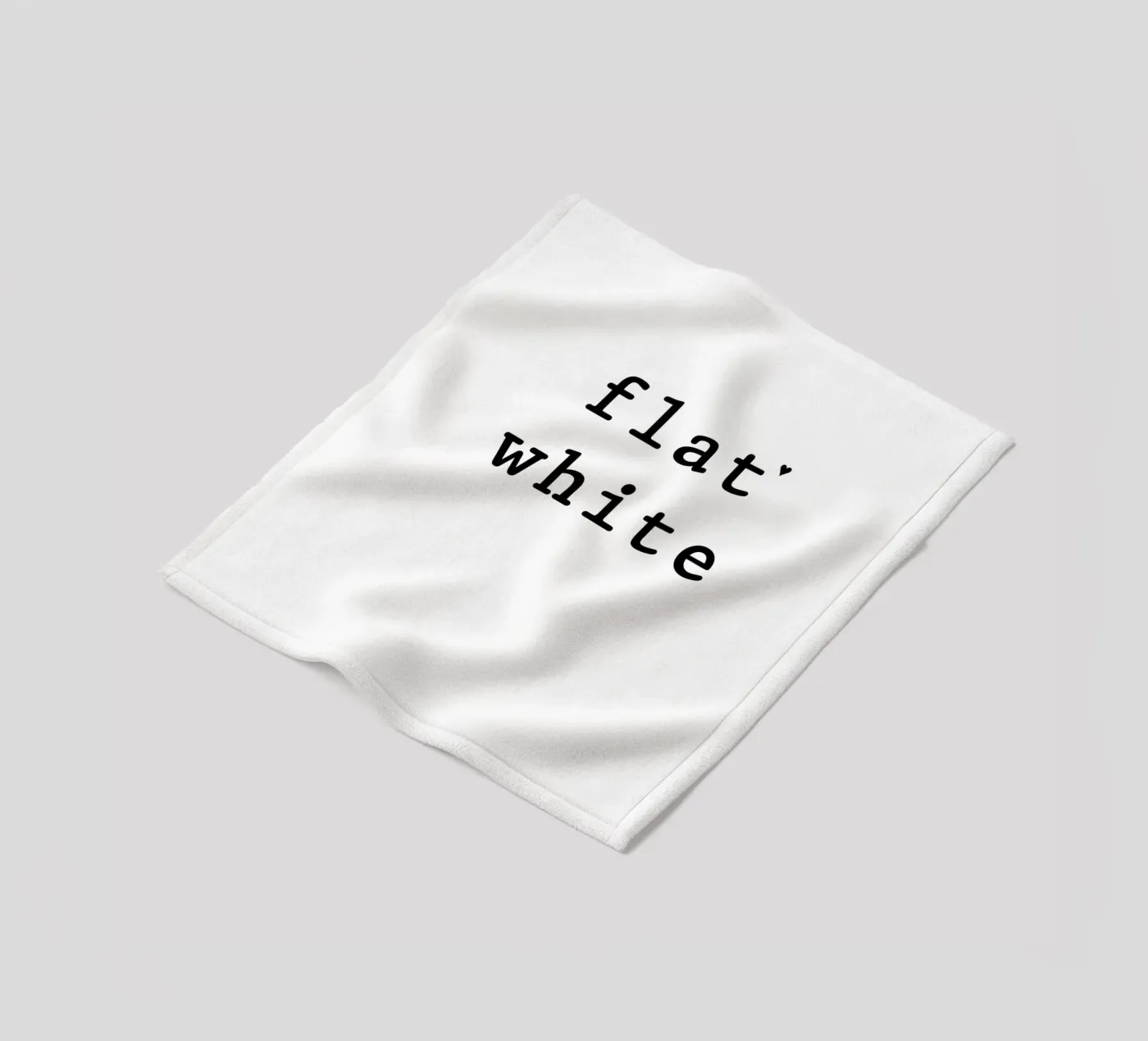 Flat white coperta in pile da typolover