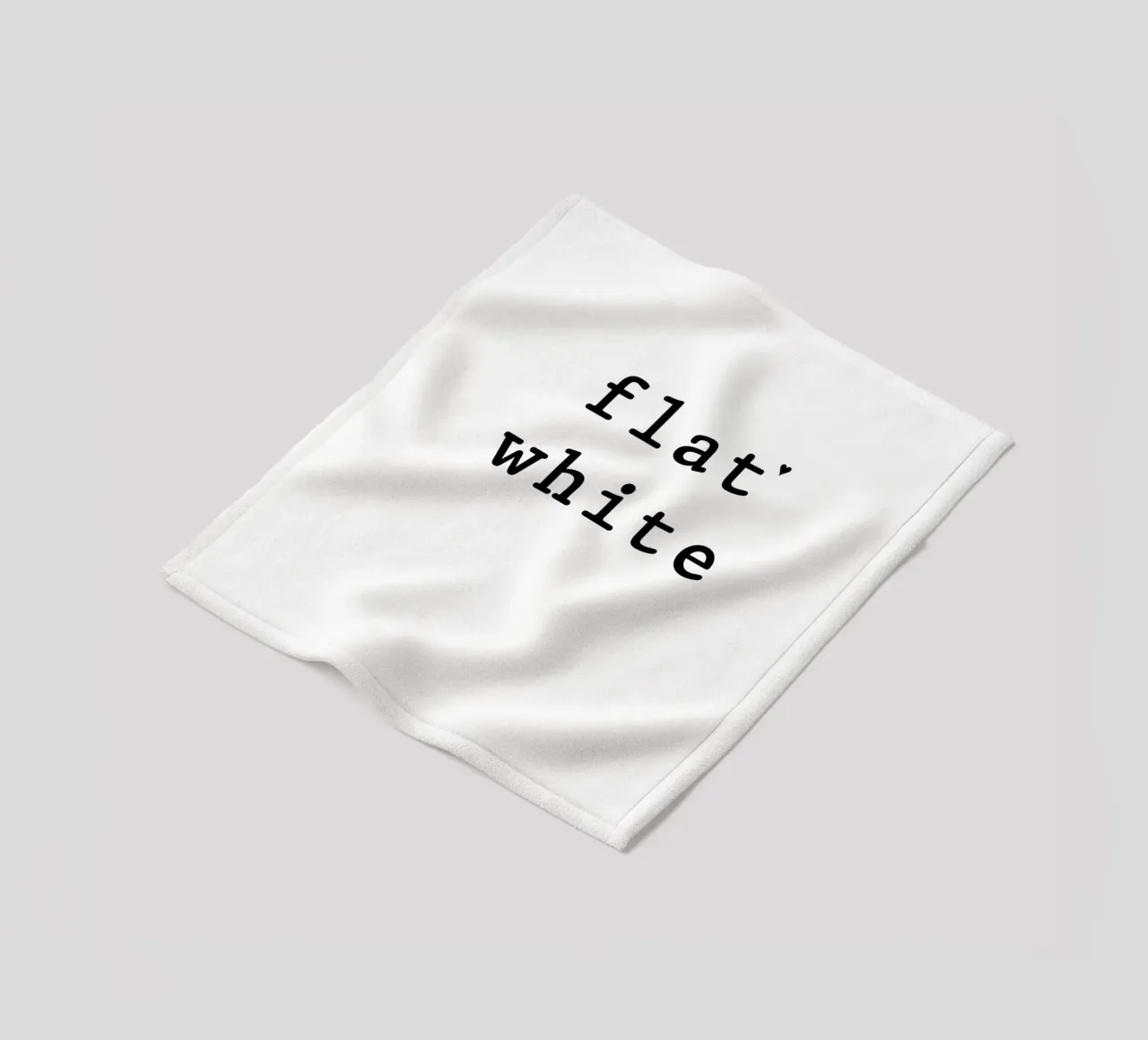 Flat white Fleecedecke von typolover