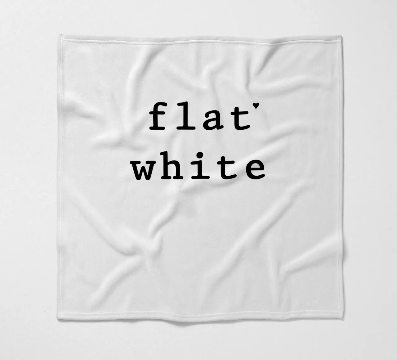 Flat white Fleecedecke von typolover
