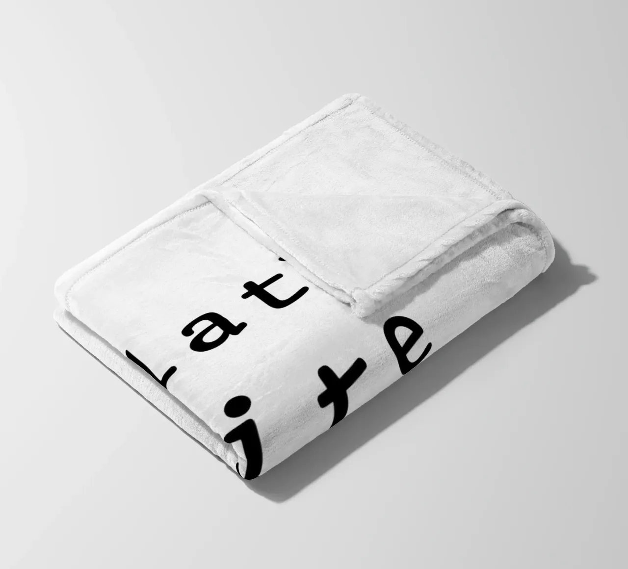 Flat white Fleecedecke von typolover