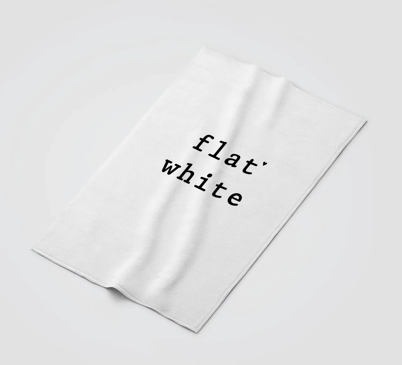 Flat white Fleecedecke von typolover