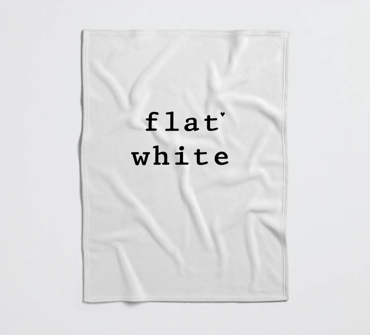 Flat white Fleecedecke von typolover