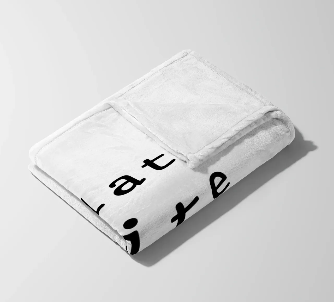 Flat white Fleecedecke von typolover