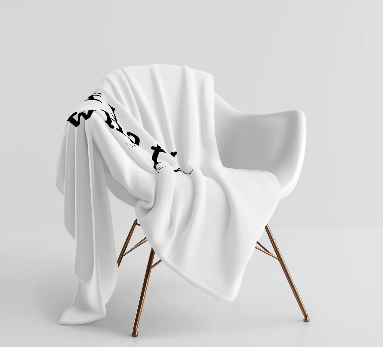 Flat white Fleecedecke von typolover