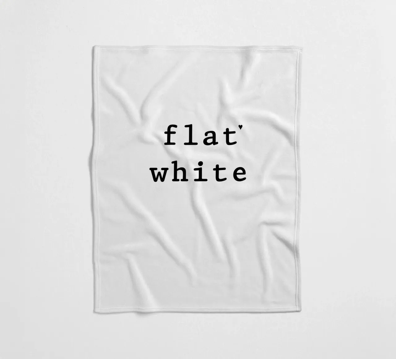 Flat white Fleecedecke von typolover