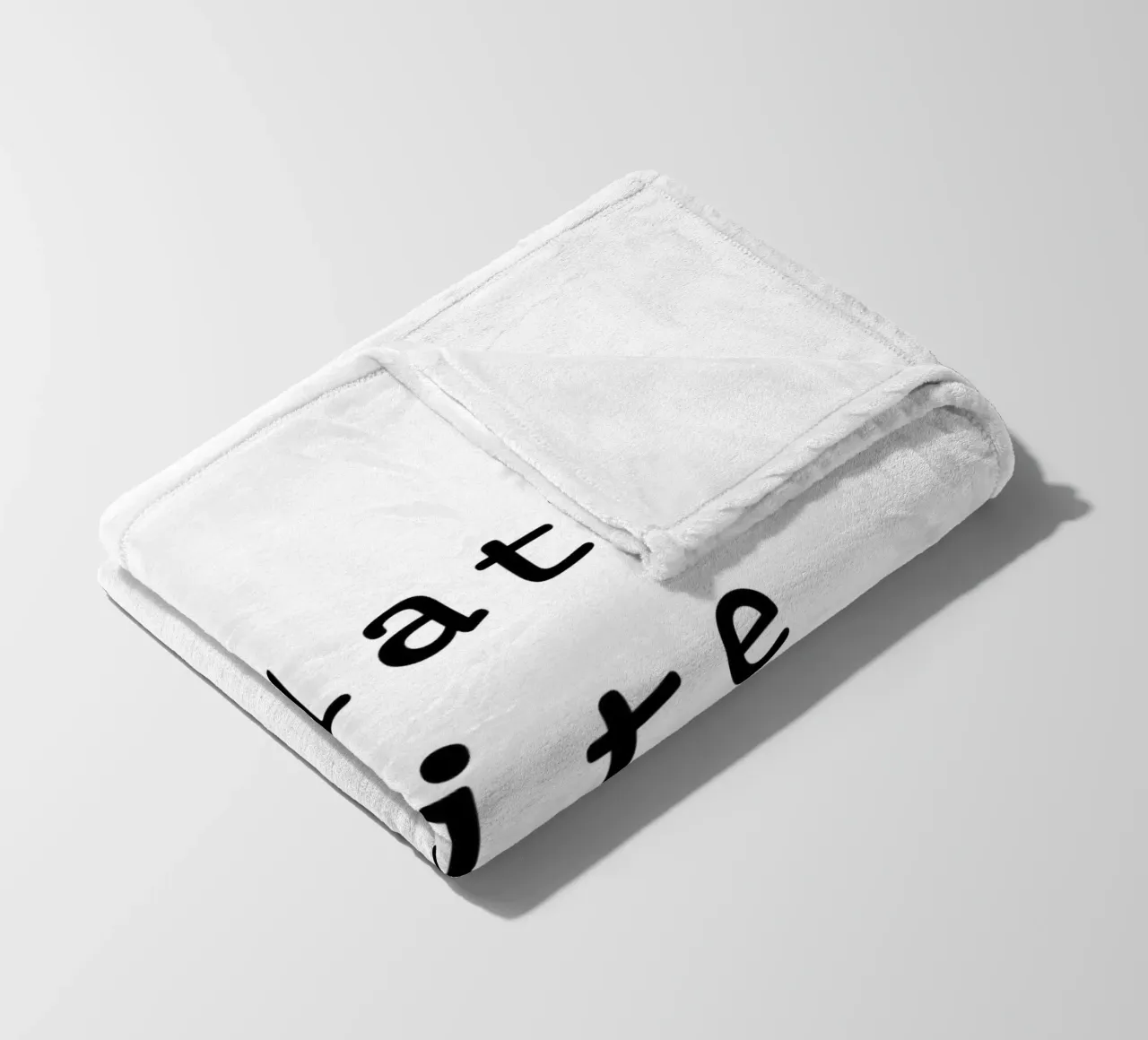 Flat white Fleecedecke von typolover